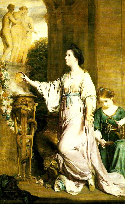 Sir Joshua Reynolds lady sarah bunbury sarificing to the graces china oil painting image
